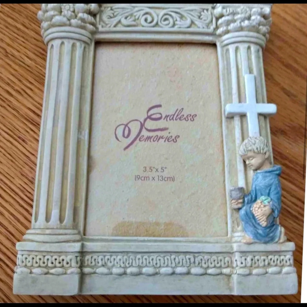 New in box Boys communion picture frame
